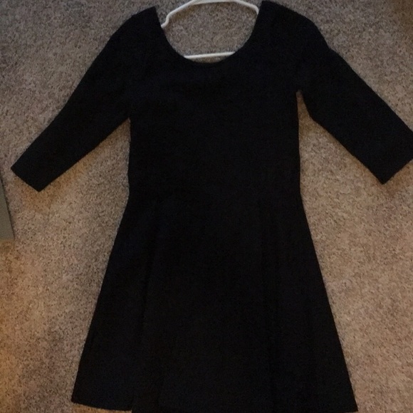 Black Hollister 3/4 Sleeve A-line Dress Small - Picture 6 of 6